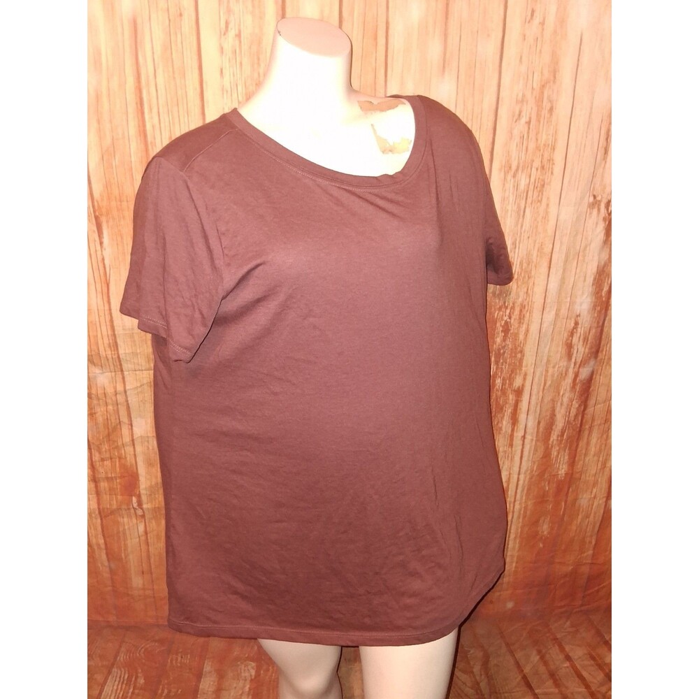 Torrid Mauve Short Sleeve Pullover Blouse Sz 1